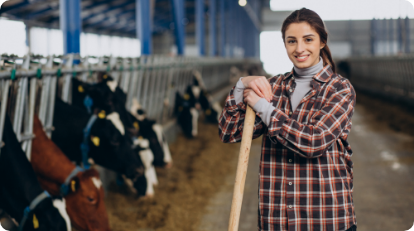 woman-cleaning-up-cowshed woman-cleaning-up-cowshed